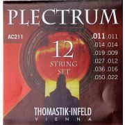  AC211 Plectrum Комплект струн для 12-струнной акустической гитары, сталь/бронза, 11-50