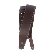  25LS01-DX Classic Leather Ремень для гитары, кожаный, коричневый, контрастная строчка