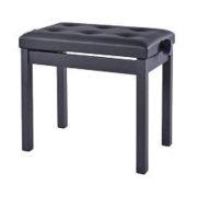 Rin HY-TM21-SATIN-BLACK Банкетка, матовый черный, искусственная кожа