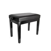  HY-PJ024-GLOSS-BLACK Банкетка, черная, искусственная кожа