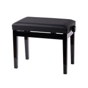  HY-PJ010-GLOSS-BLACK Банкетка, черная, искусственная кожа