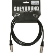 Klotz GRG1FM03 GREYHOUND микрофонный кабель XLR(F)/XLR(M), 3 м, черный, разъемы Klotz