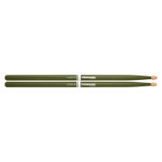 TX5BW-GREEN 5B Барабанные палочки, зеленые, орех гикори, деревянный наконечник, ProMark