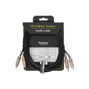 Soundking BB404-3M Кабель акустический, 2хRCA — 2хRCA, 3м