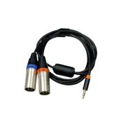 ESHINE ES-8333(1.5m) - Несимметричный аудиокабель 3,5 мм миниджек стерео - 2 х XLR папа