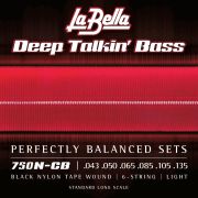  750N-CB Deep Talkin' Bass Комплект струн для 6-струнной бас-гитары, сталь/нейлон, 43-135