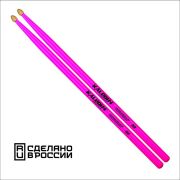Kaledin Drumsticks 7KLHBPK5A Pink 5A Барабанные палочки, граб, флуоресцентные розовые