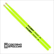 Kaledin Drumsticks 7KLHBYL5A Yellow 5A Барабанные палочки, граб, флуоресцентные желтые