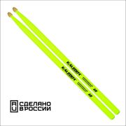 Kaledin Drumsticks 7KLHBYL5B Yellow 5B Барабанные палочки, граб, флуоресцентные желтые