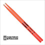 Kaledin Drumsticks 7KLHBOR5A 5A Барабанные палочки, граб, флуоресцентные оранжевые