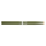 RBH565AW-GREEN 5A Rebound Барабанные палочки, зеленые, смещенный баланс, орех гикори, ProMark