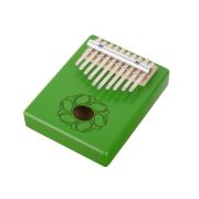  KMKr-1-GR Piastra Калимба, резонаторная, 10 язычков, прямоугольная, зеленая