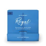 RCB0115-B25 Rico Royal Трости для кларнета Вb, размер 1.5, 25шт в индивидуальной упаковке, Rico