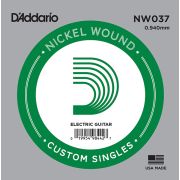 NW037 Nickel Wound Отдельная струна для электрогитары, никелированная, .037