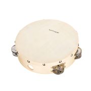 FLT-TH8-12 Тамбурин с кожей с 12 бубенцами 