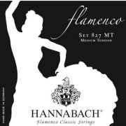 827MT Black FLAMENCO Комплект струн для классической гитары желтый нейлон/посеребренные 