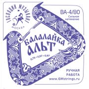  BA4/80 Комплект струн для балалайки-альт (сталь+Л-80)