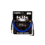  KIKKG4.5PRBL KIK Кабель инструментальный 4,5м, прямой/угловой коннекторы