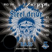 BSD-5M Steel Drive Комплект струн для 5-струнной бас-гитары, сталь