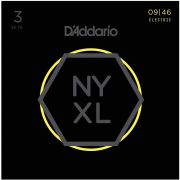  NYXL0946-3P Cтруны для электрогитары, никелированные, Regular Light, 09-46, 3 комплекта