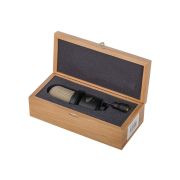  1051122 МК-105-Ч-ФДМ Микрофон конденсаторный, черный, деревянный футляр