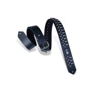  PM28-2B-BLK Rebel Series Ремень для гитары, кожаный, черный