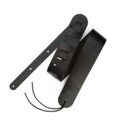  -65-1-BLK Ремень для гитары, кожаный, черный