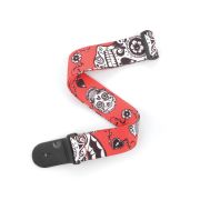  P20W1414 Ремень для гитары, рисунок Red Sugar Skulls, полиэстер