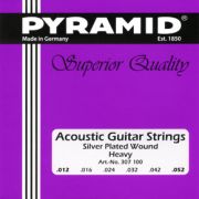  307100 Silver Wound Комплект струн для акустической гитары, 12-52