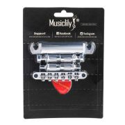  M203-M205 Бридж Tune-O-Matic со стоп-баром для Gibson Les Paul, хром