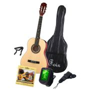  FCG-2036CAP-NA-3/4 Классическая гитара 3/4 с чехлом, ремнем, тюнером, цвет натуральный