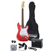  SET-HEG310RD Электрогитара в комплекте (комбик, чехол, ремень, струны, медиаторы), красный