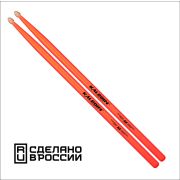  7KLHBOR5A 5A Барабанные палочки, граб, флуоресцентные оранжевые