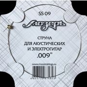  SS09 Отдельная струна No1 для акустических и электрогитар, .009