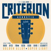  C500TT Criterion Комплект струн для акустической гитары, бронза 80/20, 9-48