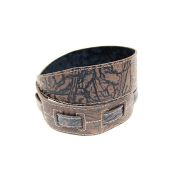  FL8016LT Leather Tigina Ремень для гитары, кожаный, шоколад