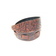  FL8018LT Leather Tigina Ремень для гитары, кожаный, 7 см, цвет Корица
