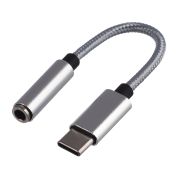  00-00027481 Переходник AUX 3.5мм (f)-Type-C (m), 0.1м ПВХ белый