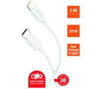  00-00022804 Кабель GP10TL Lightning (m)-Type-C (m) 1.0м, белый
