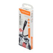  00-00022791 Кабель GP02T USB (m)-Type-C (m) 1.0м 2.4A, нейлон, черный