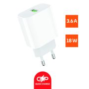  00-00022767 Сетевое зарядное устройство GPQC07 1USB 18W QC3.0, белый