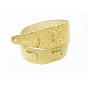  FL660297L11 Leather 11 Ремень для гитары, кожаный, светлый орех, тиснение рептилия